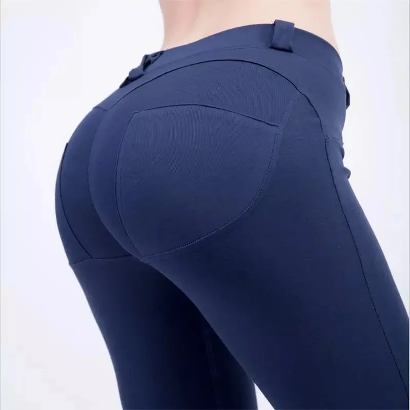 Леггинсы пуш-ап для йоги; Pantalones Deportivos Mujer; Леггинсы с принтом для спортзала; Deporte Mujer; спортивные Леггинсы для спортзала; женский топ для фитнеса; Mujer - Цвет: Синий