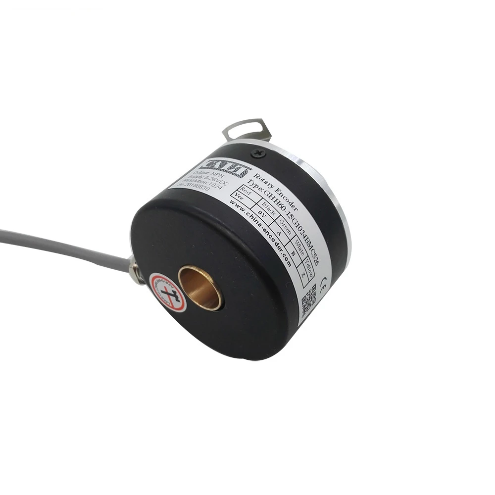 Высокоточный Датчик Холла GHH60-15G1024BMC526 полый, датчик положения вала 15 мм Диафрагма 1024ppr npn-вывод 5-26Vdc