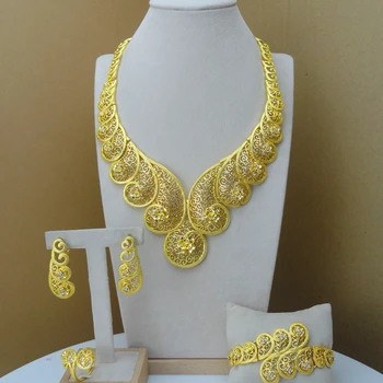 

Yuminglai 2019 New Arrival Elegant Unique Design African Ladies Jewelry Sets FHK8478