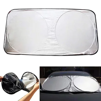 

Car-Styling Folding Jumbo Front Rear Car Window Sun Shade Auto Visor Windshield Block Cover Sunshade