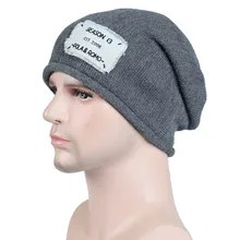 Single-layer cloth standard knitted hat Lady's woolen hat outdoor pullover hat warm winter hat Korean baotou hat man010