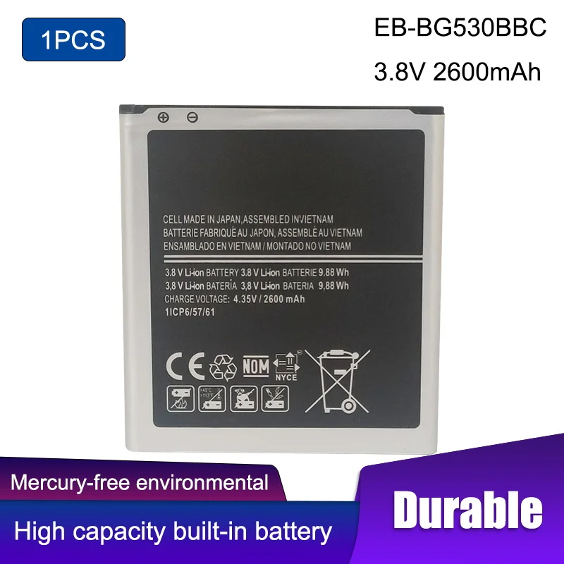 1 Pz Eb-Bg530Bbc Eb-Bg531Bbe Di Per Samsung Galaxy Grand Prime Sm-G531H J3 2016 J320F J5 2015 J2 Prime J2 Core J250F