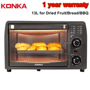 

KONKA Electric Oven 13L Multifunctional Household Mini Oven Kitchen Appliances Dried Fruit Bread Snack Maker Small Baking Oven