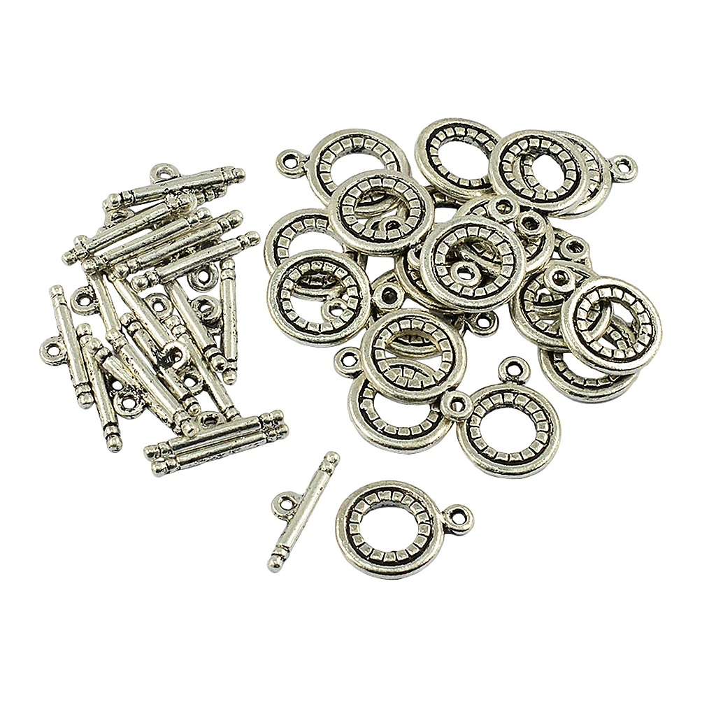 20 Sets Alloy OT Toggle Clasps Jewelry Making Findings Necklace Connectors