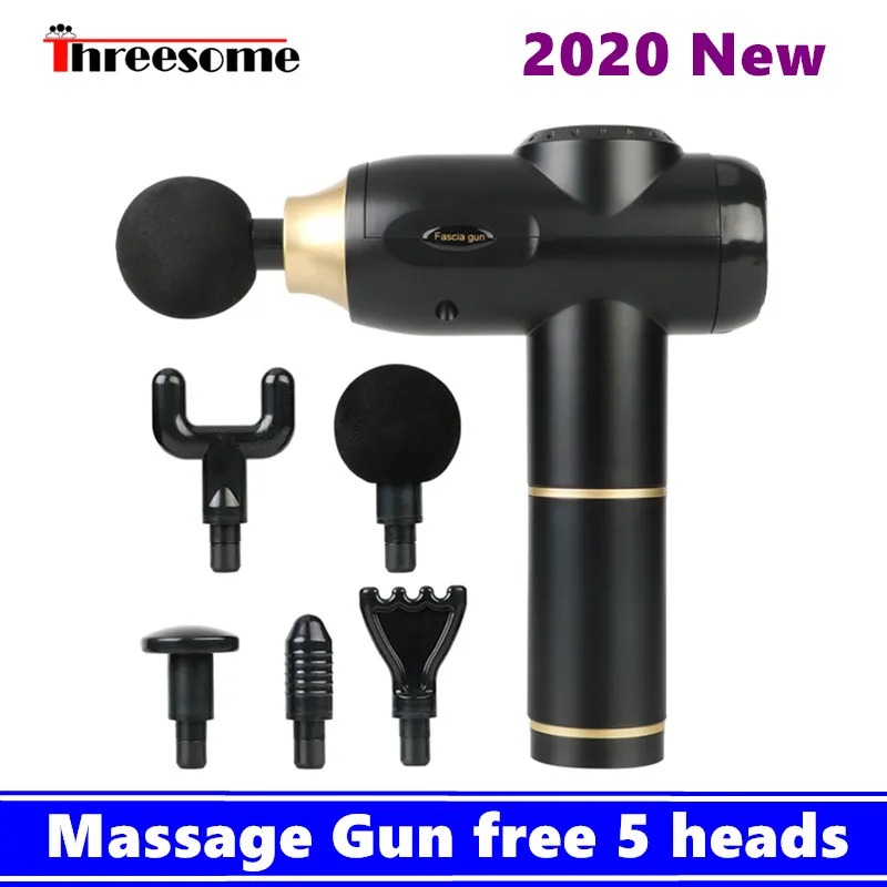 

2020 New Electric Massage Gun Deep Muscle Sports Therapy Massager Pain Relief Slimming Shaping silent aluminum alloy material