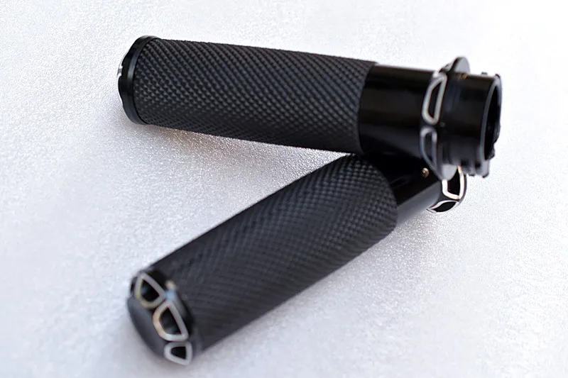 Motorcyle Handle Black CNC 1"25mm Handlebar Hand Grips For Harley Sportster Touring Dyna Softail Custom