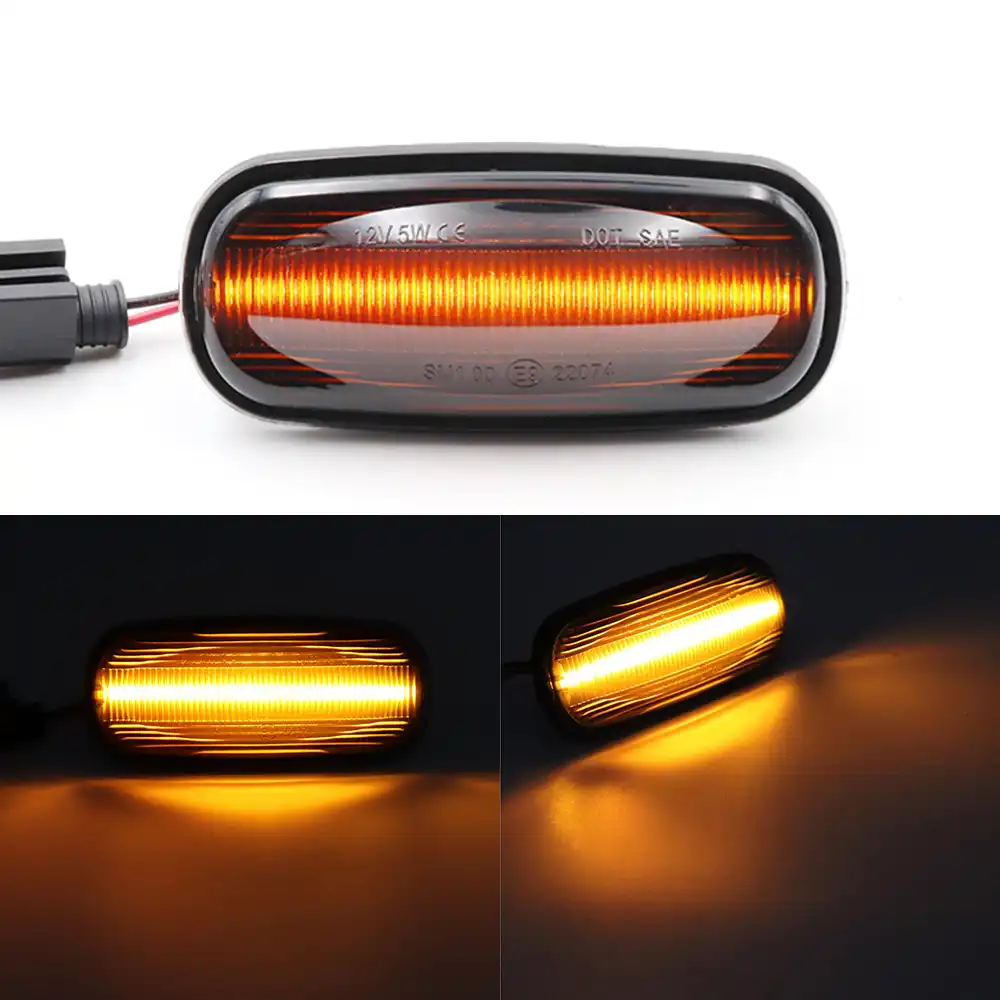 Dynamic LED Side Repeater Indicator Light Fit For Land Rover Discovery Defender Motors External