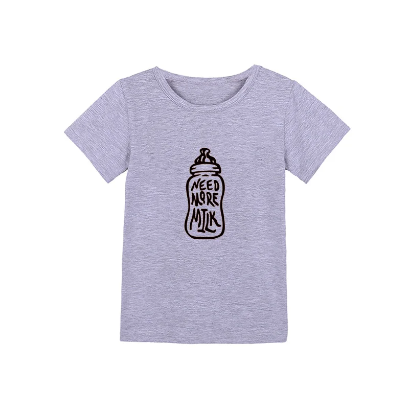Модная футболка с буквенным принтом забавная одинаковая футболка для всей семьи Повседневная футболка для папы, мамы, маленьких мальчиков и девочек, пиво кофе, молока, хлопок - Color: P3008KSportsG