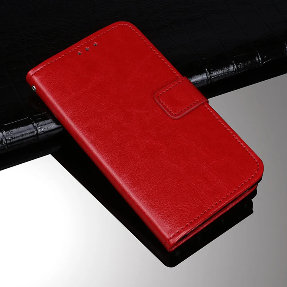Чехол для BQ BQ-5005L интенсивный чехол Магнитный Флип-Бумажник кожаный чехол для телефона BQ BQ-5005L Intense Coque с держателем для карт - Цвет: CZ Red