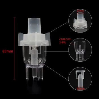 

New 6ML Inhaler Parts FDA Injector Atomizer Sprayer Injector Nebulizer Medicine Atomizing Cup Compressor Nebulizer Accessary