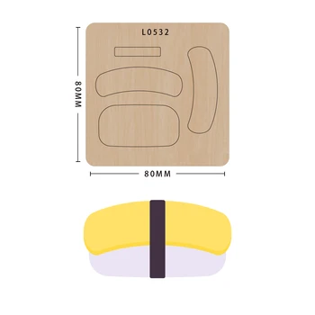 

Food knife mold mold wood die cutting , model L0532, suitable for common machines on the market