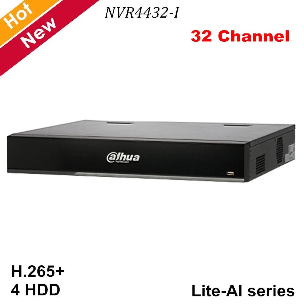 New Dahua NVR 32 Ch 1.5U AI Network Video Recorder Smart H.265+ 32 Channel IP Video Access Up to 12 Face pictures for IP Cameras
