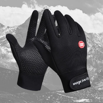 

Winter Outdoor Windproof Motorcycle Glove Anti-slip Warm Skiing Cycling Riding Climbing Glove Touch Screen Driving Gloves QW85