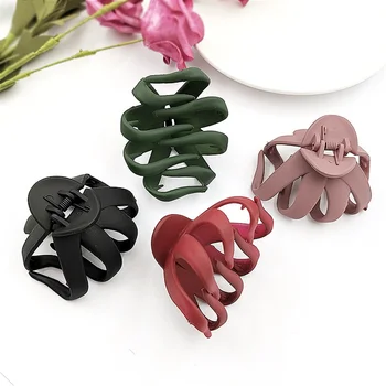 

New Arrival Korea Style Simple Matte Large Size Hair Claws Adults Women Hair Clips Crabs Clamps Daily Hair Styling Accessories
