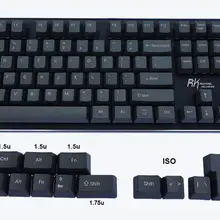 OEM черные толстые PBT брелки ANSI ISO раскладка верхняя печать боковой печати пустой для Cherry MX Переключатель механической клавиатуры