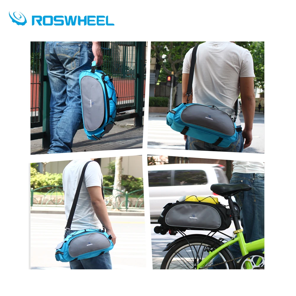 ROSWHEEL велосипедная Сумка Многофункциональная 13л велосипедная Задняя сумка седло велосипедная Bicicleta корзина для багажника сумка через плечо
