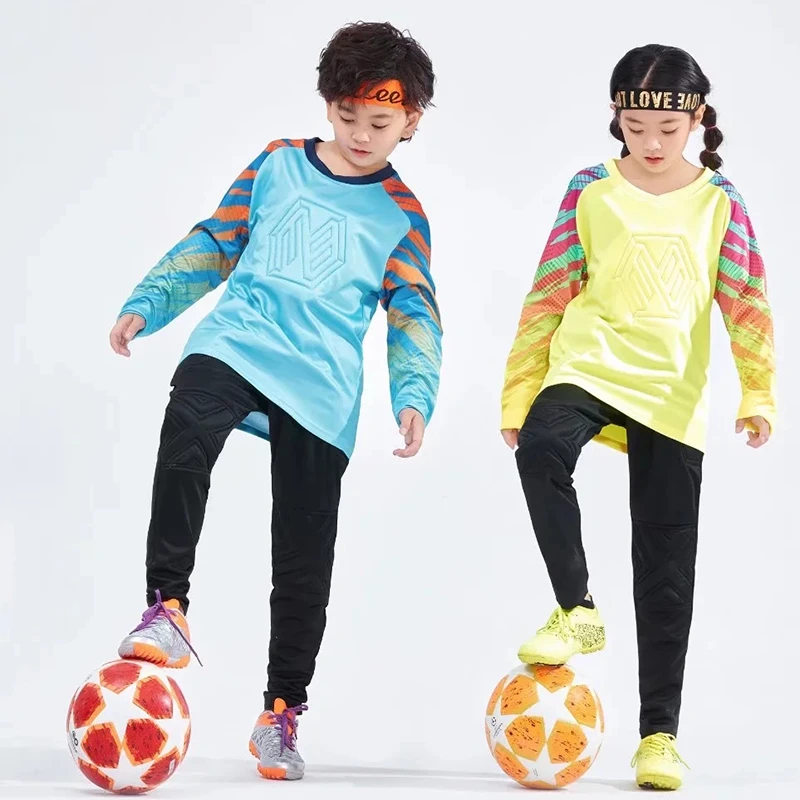 Sur revisión Movimiento Camiseta de portero de fútbol para niños, uniforme de portero de fútbol  para niños y niñas, camisetas deportivas de manga larga personalizadas|Sets  de fútbol| - AliExpress