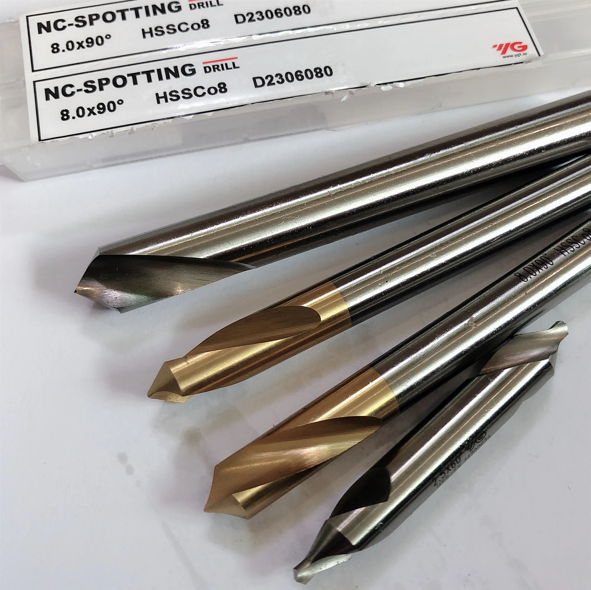 Korea YG HSSCo8, NCSPOTTING Drills 90 Degree 2mm 3mm 4mm 5mm 6mm 10mm