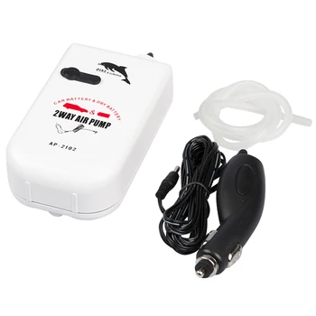 

DC 1.5V 0.5W 3 In 1 Aquarium Air Pump Dry Battery Vehicle Car Charged Oxygen Aerator Fish Tank Oxygen Pump Air Compressor