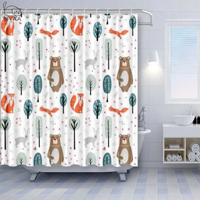Cute-Fox-Thickened-Shower-Curtain-For-Bathroom-Polyester-Fabric-Waterproof-Curtain-European-Style-Bath-Curtain.jpg_640x640 (6)