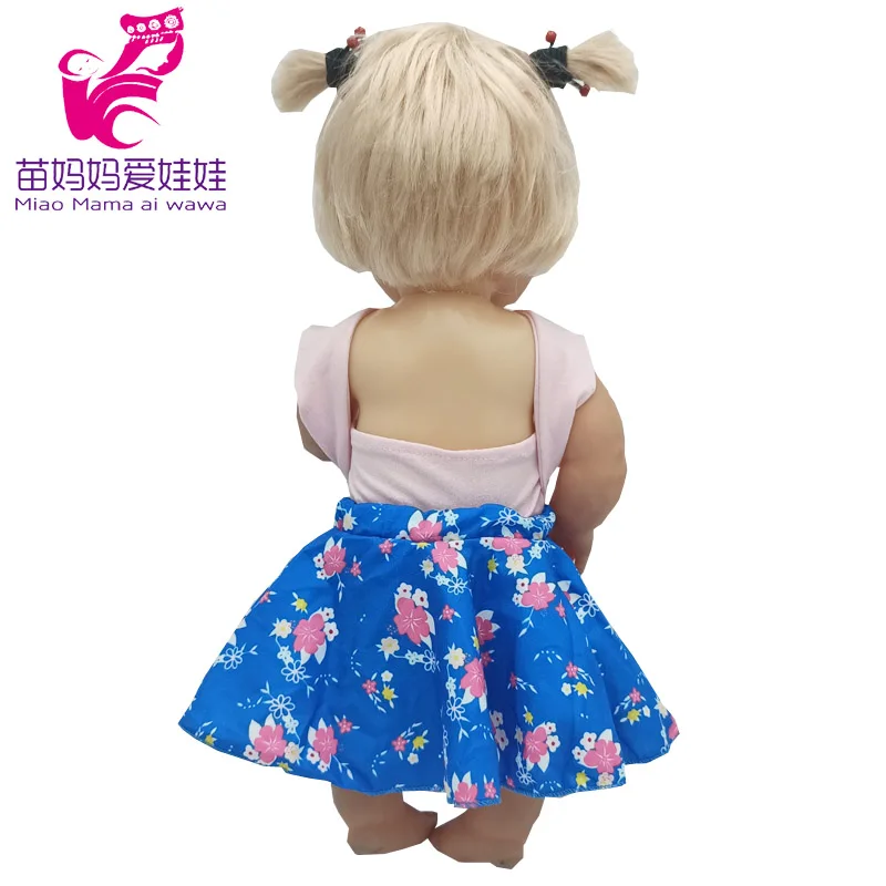 For 40 Cm Nenuco Doll Clothes 17 Inch Baby Doll Flower Shirt Pants Toys Clothing