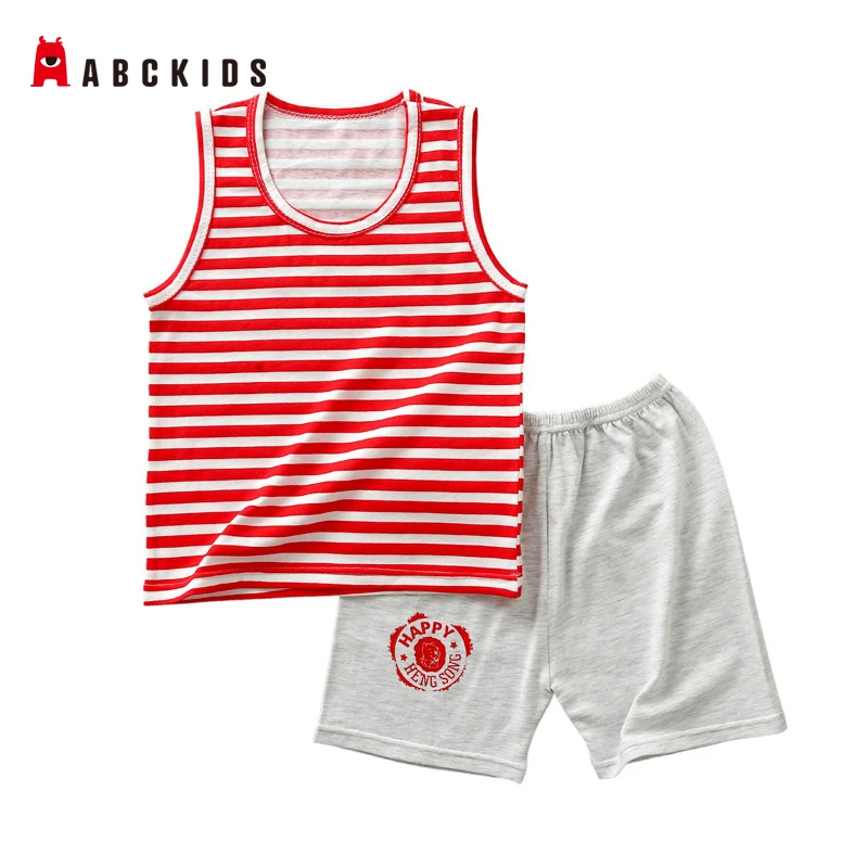 ABCkids Baby Boy Clothing Set Cute Summer T-Shirt Pants Cartoon Children Boys Clothes Shorts Suit for Kids Outfit BS00001 | Детская