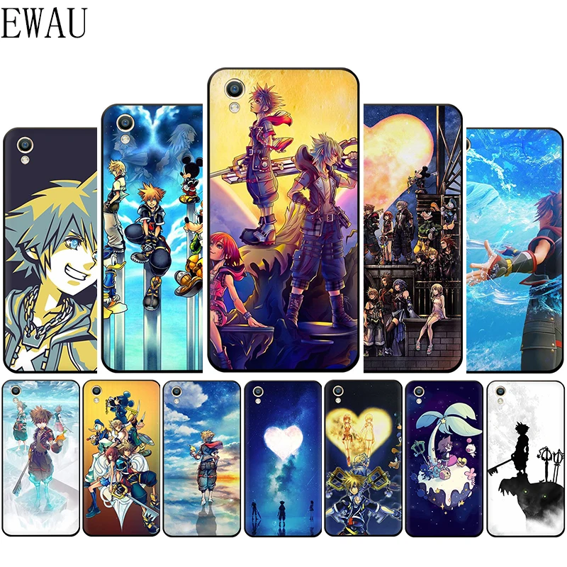 Силиконовый чехол для телефона EWAU Anime Kingdom Hearts OPPO A1K A5 A9 Reno Z 2 10X Realme 3 5 Pro Q X