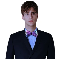 Music Festival Led Light Up Tie Glow In The Dark Rechargeable Luminous Club Party Disco Wedding Bow Tie
