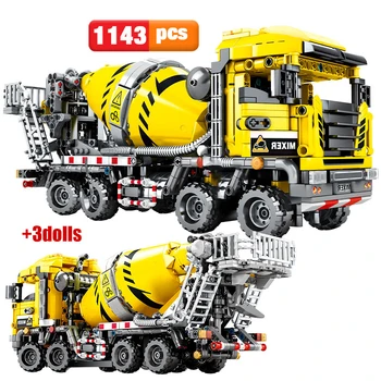 

Sembo BLOCK City Engineering Bulldozer Crane Technic Car Truck Excavator Roller Building Blocks bricks Construction Toys