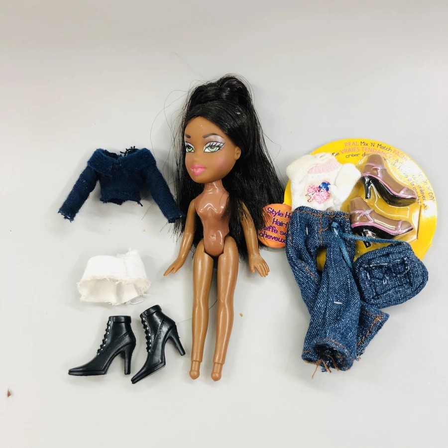 1 12 см оригинальная модная фигурка, оригинальная милая маленькая кукла BratzDoll с красными волосами и красивой одеждой, лучший подарок для ребенка - Цвет: 1