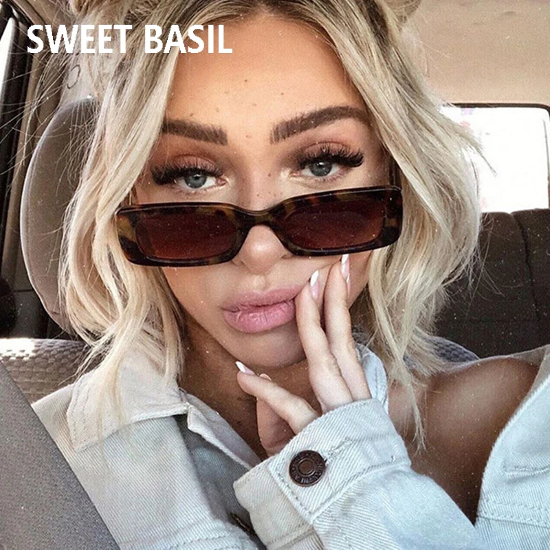 

Rectangle Sunglasses Women Men Fashion Retro Small Sun Glasses Female Black Red Glasses Vintage Eyeglasses Shades UV400