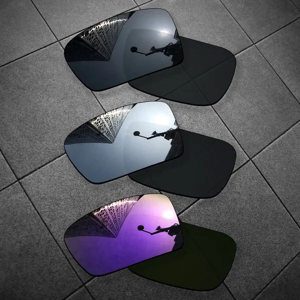 Black-Chrome-Violet Vonxyz несколько вариантов поляризованные Сменные линзы для-солнцезащитные очки Oakley Gascan, солнцезащитные очки - Цвет линз: Black-Chrome-Violet