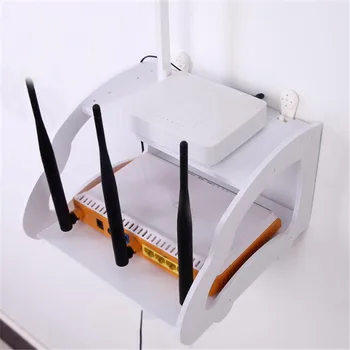 

Double-Layer Storage Rack White Self-Assembled Hollow Tv Top Box Router Storage Rack Home Living Room Bedroom Storage Rack