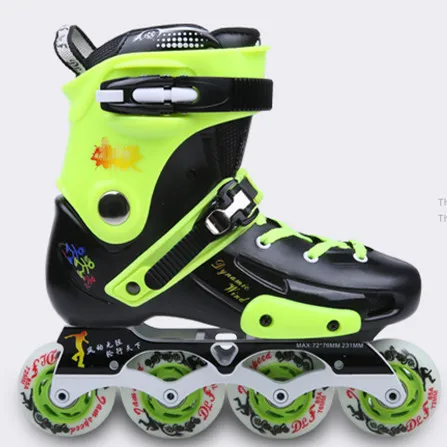 Новинка г. Inline профессиональная обувь для взрослых женщин и мужчин Slalom обувь для катания на коньках Регулируемый Моющийся PU колеса для взрослых 3 цвета