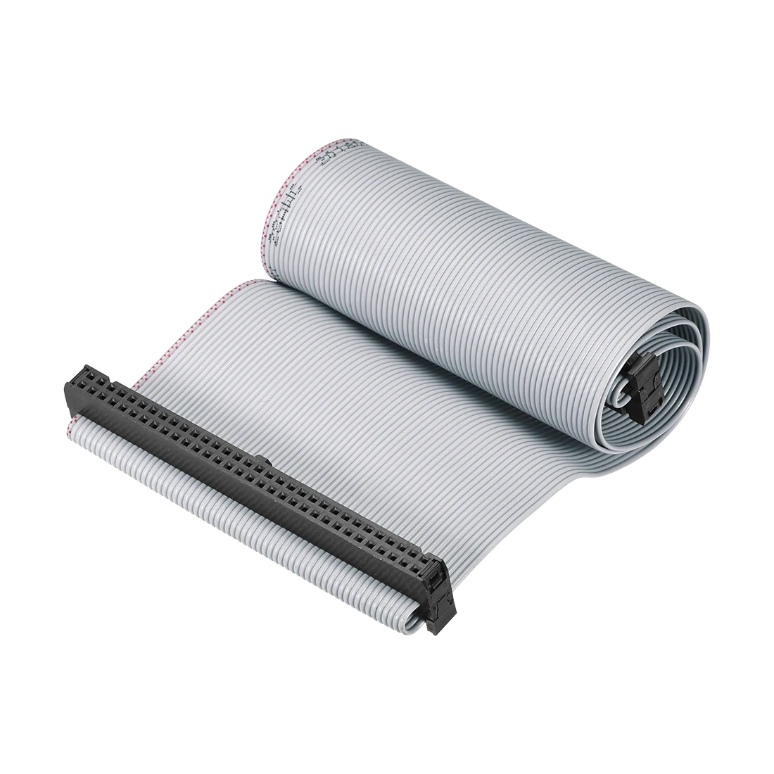 

uxcell IDC Wire Flat Ribbon Cable FC/FC Connector A-type 30cm Length Gray 64Pin