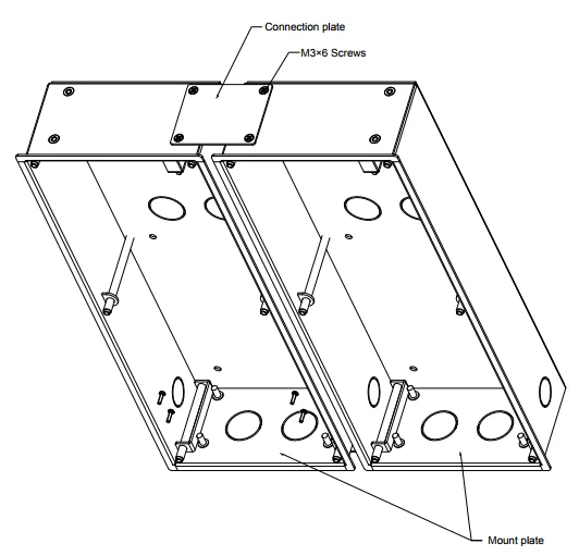 Dahua VTM127 VTM128 панель Монтажная коробка Серебряный цвет алюминиевый материал домофон принадлежность