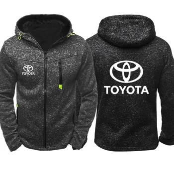 

Hoodies Men Toyota Car Logo Print Casual Hip Hop Harajuku Long Sleeve Hooded Sweatshirts Mens zipper Jacket Man Hoody Clothing