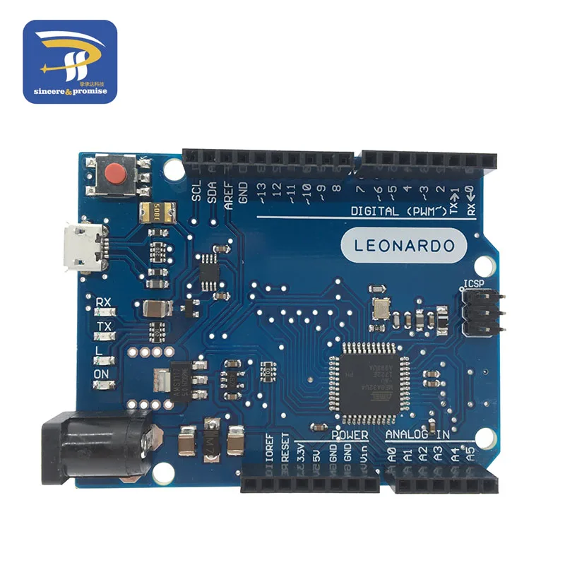 Макетная плата Leonardo R3 микроконтроллера Atmega32u4 с USB кабелем совместимый Arduino набор