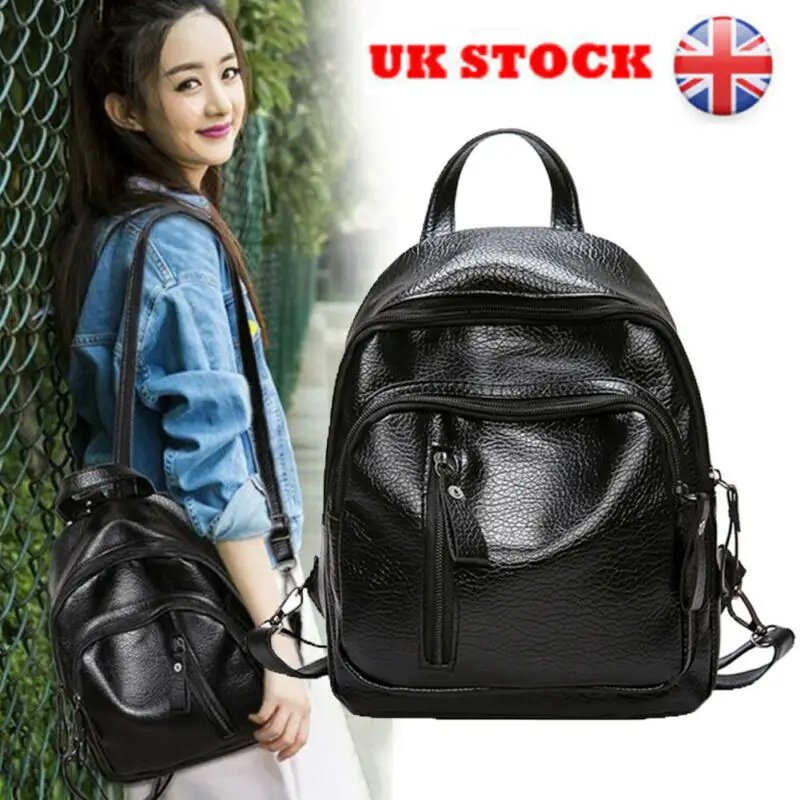 womens black rucksack uk