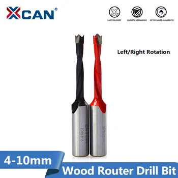 

XCAN 1pc 5mm Woodworking Router Drill Bits Left/Right Rotation for Wood Carbide Crown Row Drill Hole Cutter