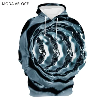 

MODAVELOCE Tunnel Vision Hoodie Polyester With Wool 3d Printed Hoodies Anime's Winter Hoodies Sweatshirts Women
