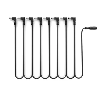 

9V-DC 8 Way Right Angle Pedal Power Daisy Chain Cable Splitter for Guitar Effect Pedals