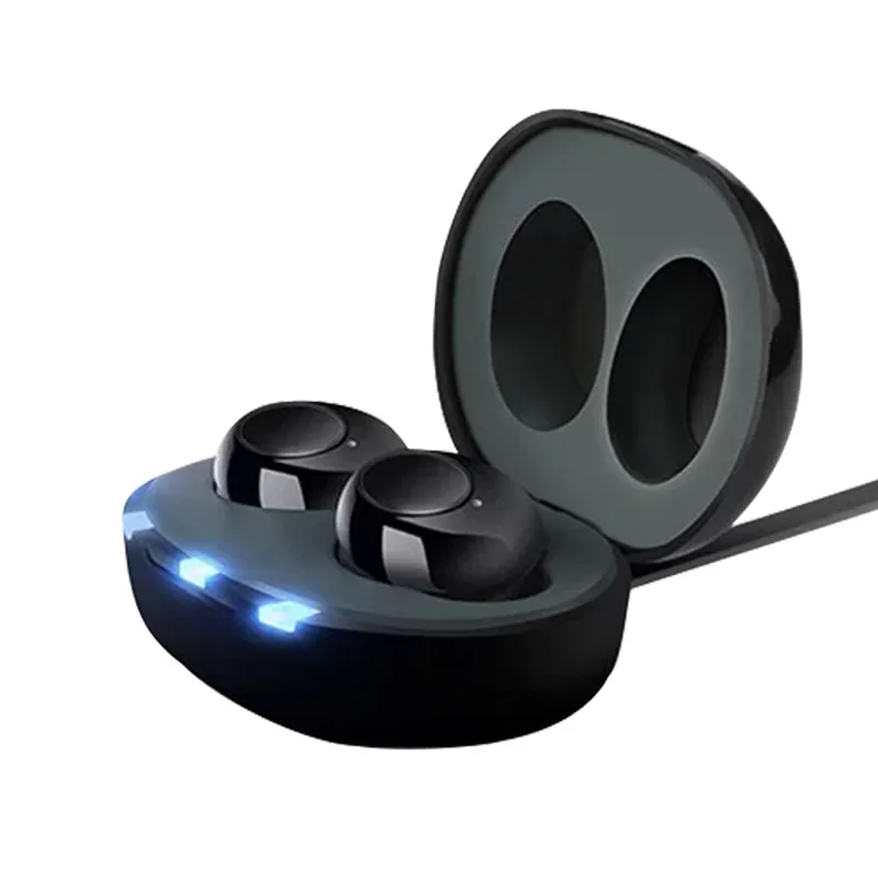 Wireless Bluetooth Hearing Aid Headset Usb Rechargeable Mini In Ear Portable Invisible Adjustable Tone Sound Amplifier