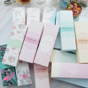 

21.5*7.2*5cm 30pcs 14 style choose flower Paper Box bake Macarons cookie candy Chocolate wedding birthday Party gift pack