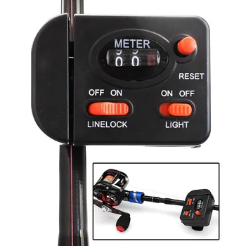 

Fishing Digital Display Fishing Line Length Counter Fishing Line Depth Finder With Light Clip Rod Professional Fishing Tackle