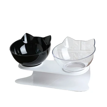 

Non-slip Black Cat Bowl Dog Bowl with Stand Pet Food Water Storage Container Food Bowl Cat and Dog Drinking Bowl Pet Supplies