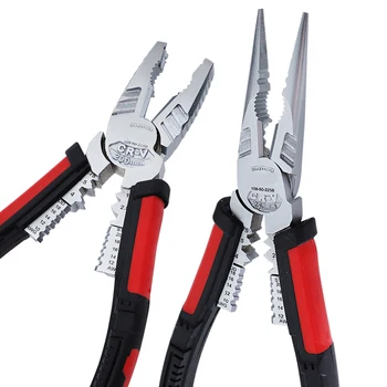 

7-in-1 Electrician Multi-function Pliers Wire Stripping Crimping Pliers Cable Tools Wire Cutter Needle Nose Pliers 7 in 1 pliers