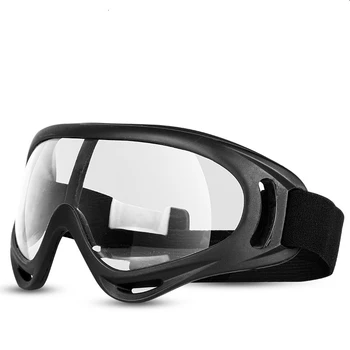 

Protective Safety Glasses Eye Protection Anti-spittle Anti-dust Anti-shock Goggles Eyepiece Outdoor Goggles with Adjustable Tape