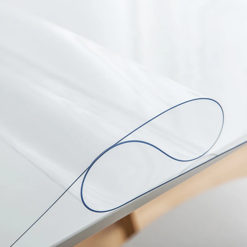 

Waterproof PVC Transparent Tablecloth Protector Clear Table Cover Mat 60*120cm Home Supplies