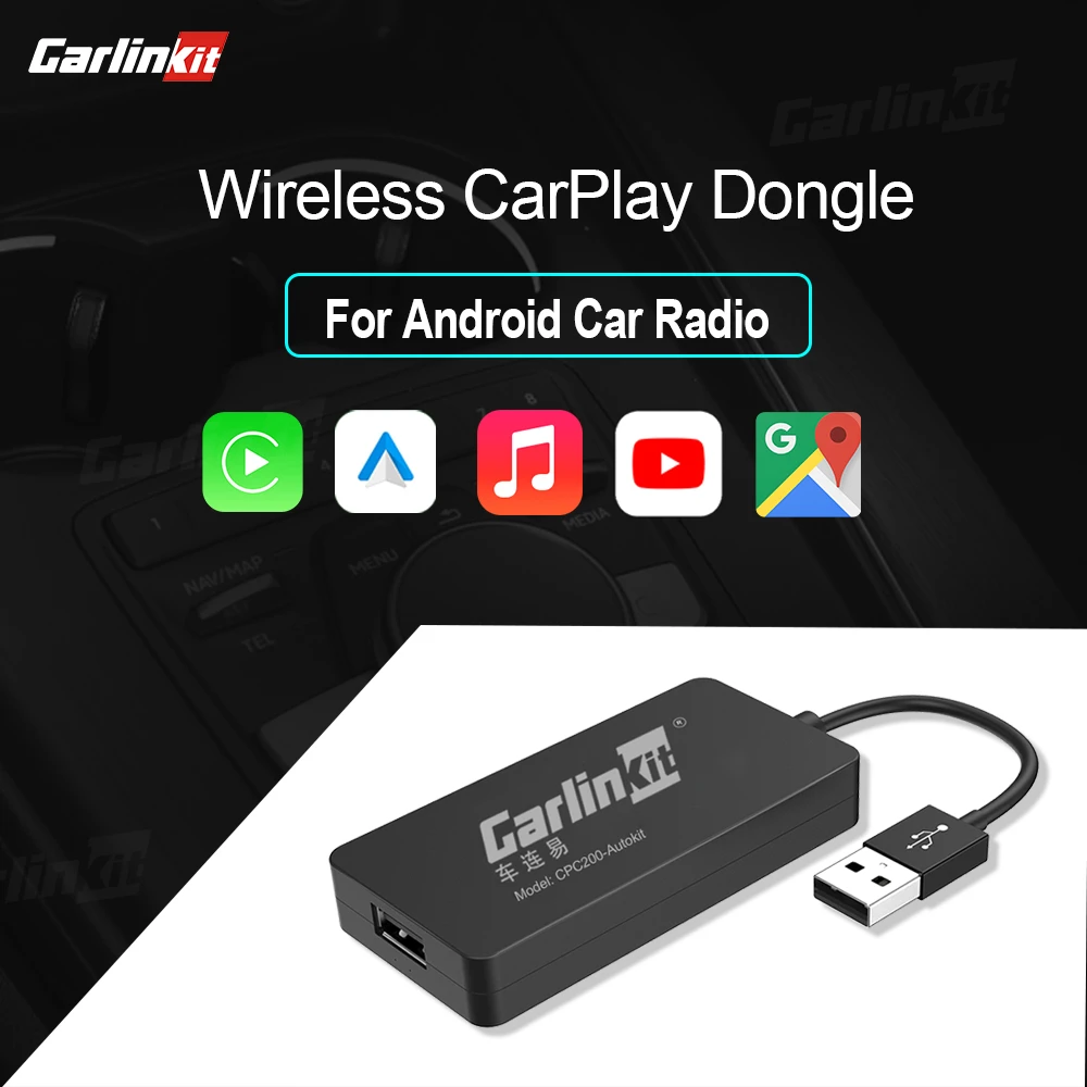 Carlinkit CarPlay Dongle Adapter USB For IOS Android Car Auto Navigation Player Carlinkit CarPlay Dongle Adapter USB For IOS Android Car Auto Navigation Player